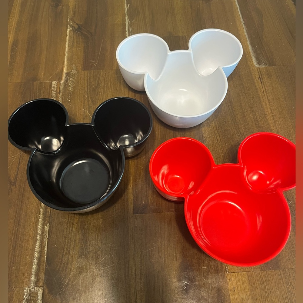 Disney Eats Set of Melamine Mickey Dipping Bowls